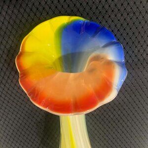 Studio glass vase handcrafted